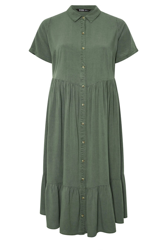 Olivia - Vestido camisero midaxi